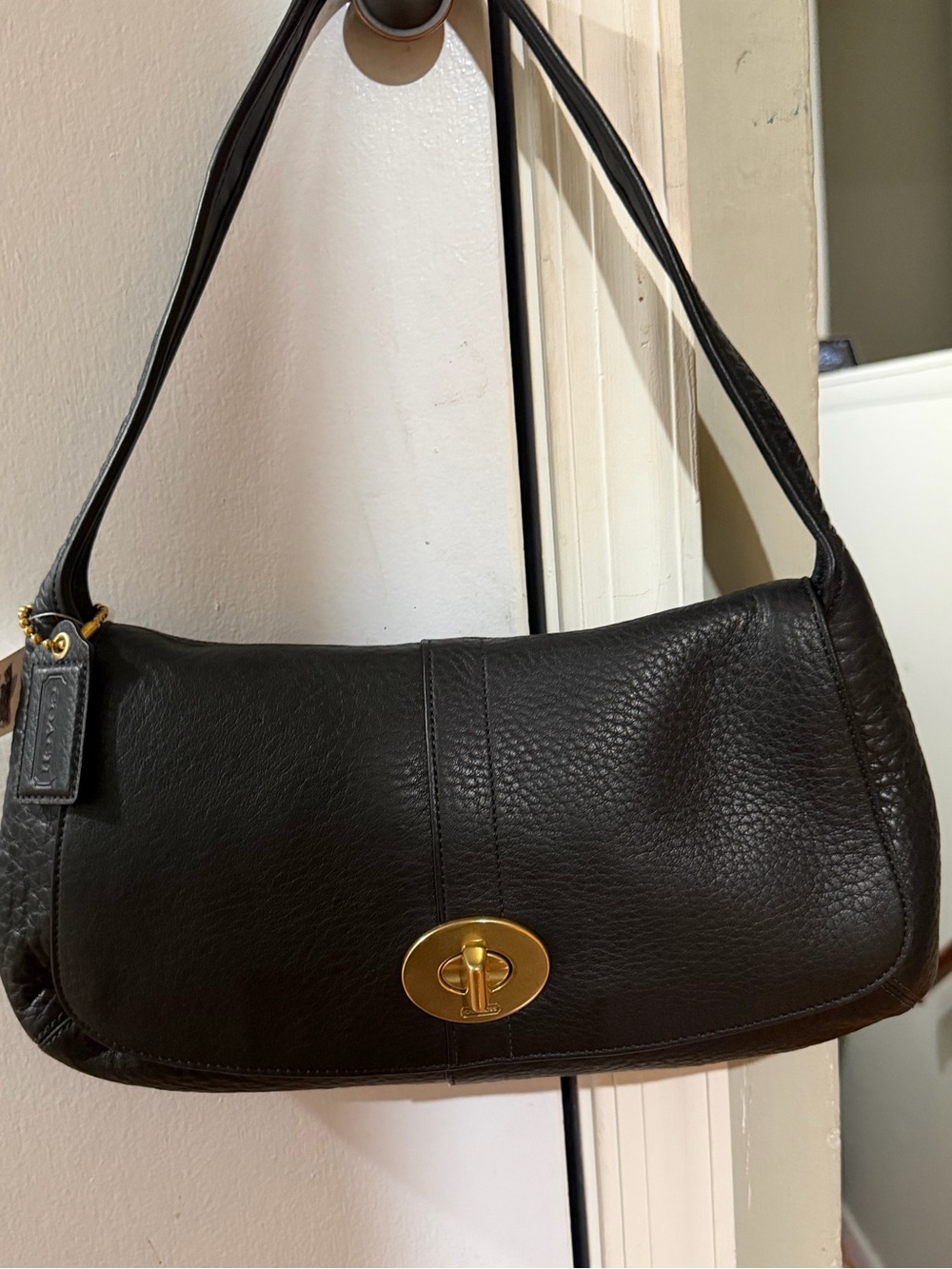 Authentic Coach Ergo Pebbled Leather Flap Shoulder Bag (Style #11614 dust bag in - Picture 14 of 16